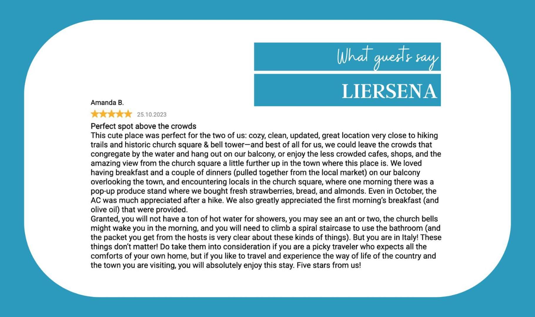Liersena Sea View Mini Villa With Ac 마나롤라 외부 사진